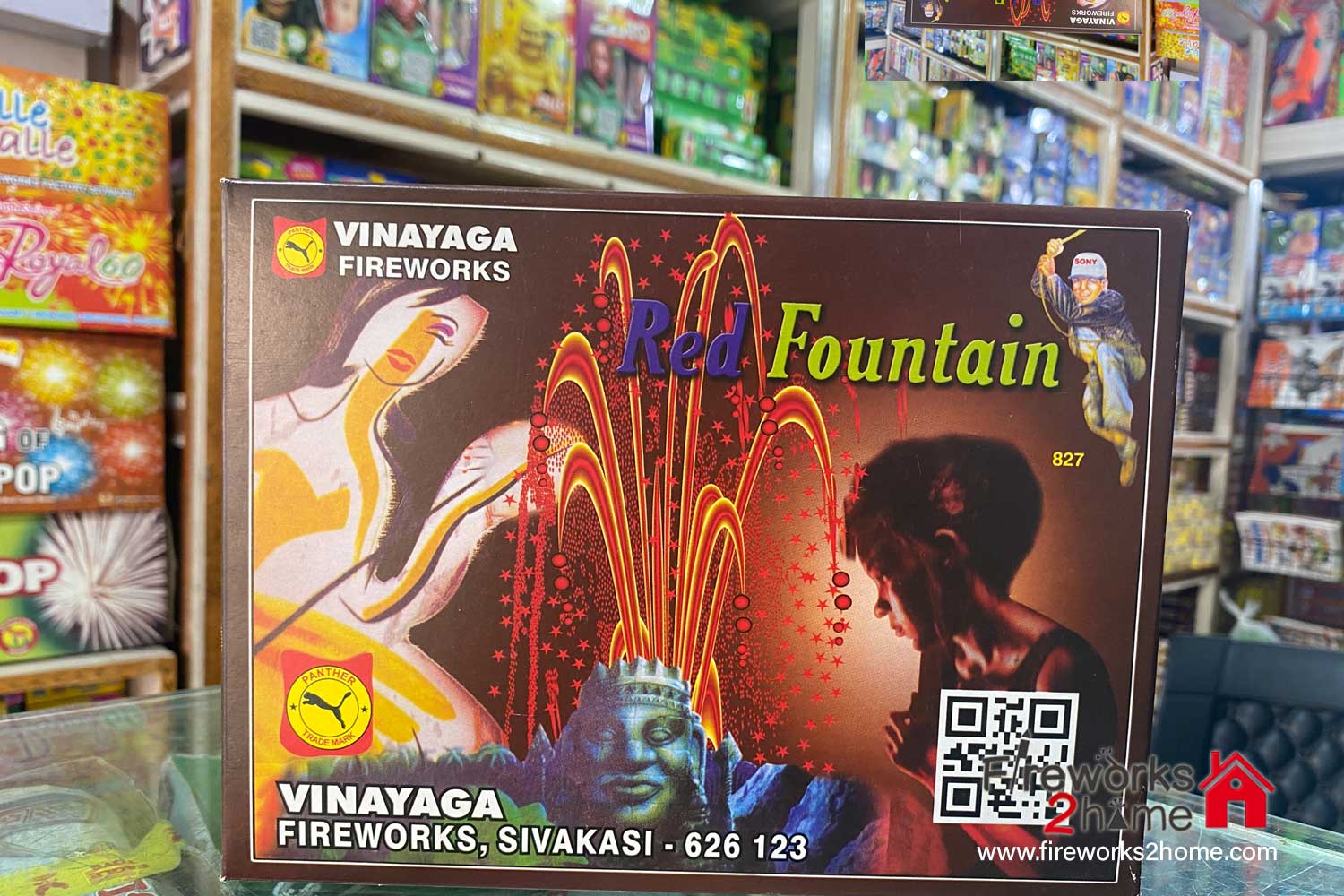 Red Fountain by Vinayaga