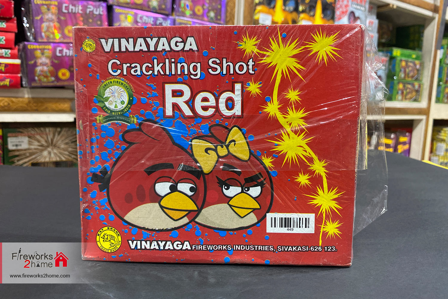 Buy Crackling Shot Red By Vinayaga pieces Per Box 5 Online Within 
